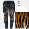 Black Tiger Jeans leggings, capris, and shorts