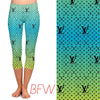 Ombre LV leggings and capris with pockets