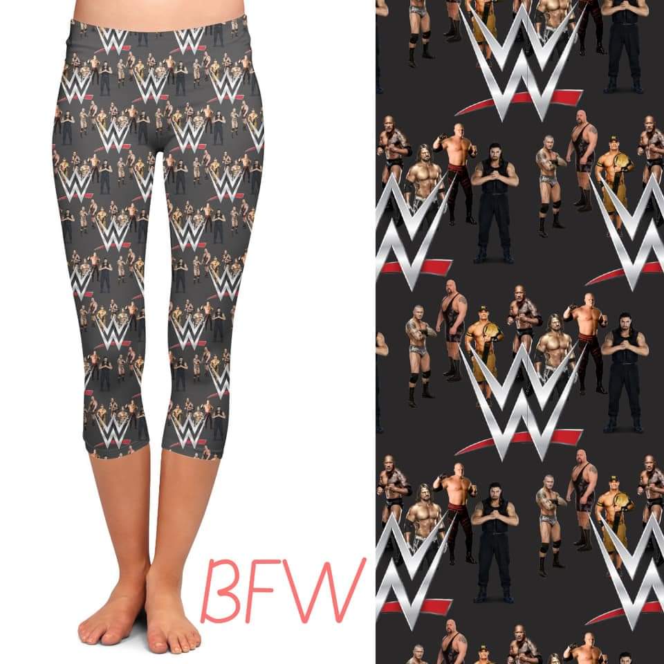 WWE leggings and Capris with pockets