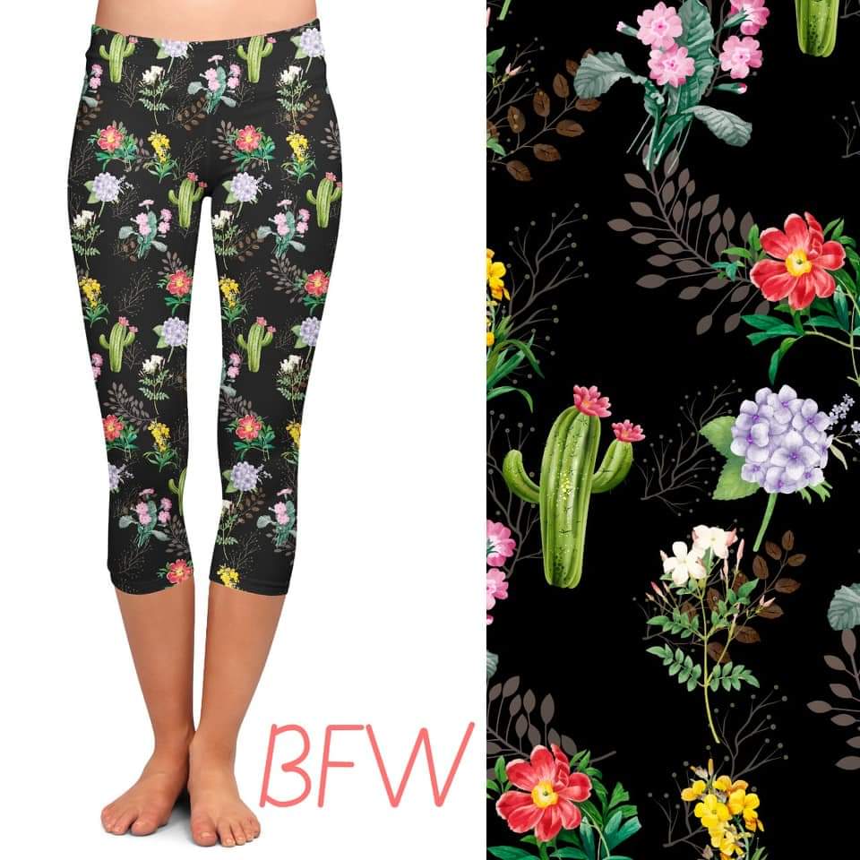 Crazy Plant Lady capris with pockets