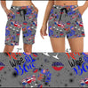 Load image into Gallery viewer, Red, Wine and Blue capris, joggers, capri joggers skorts and shorts