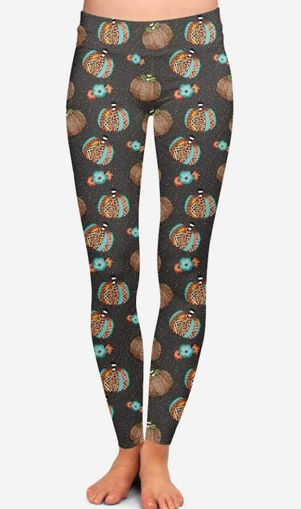 Pumpkin Chic Leggings with pockets