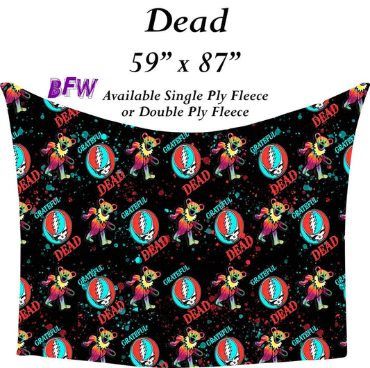 Dead 59"x87" soft blanket without sherpa fleece