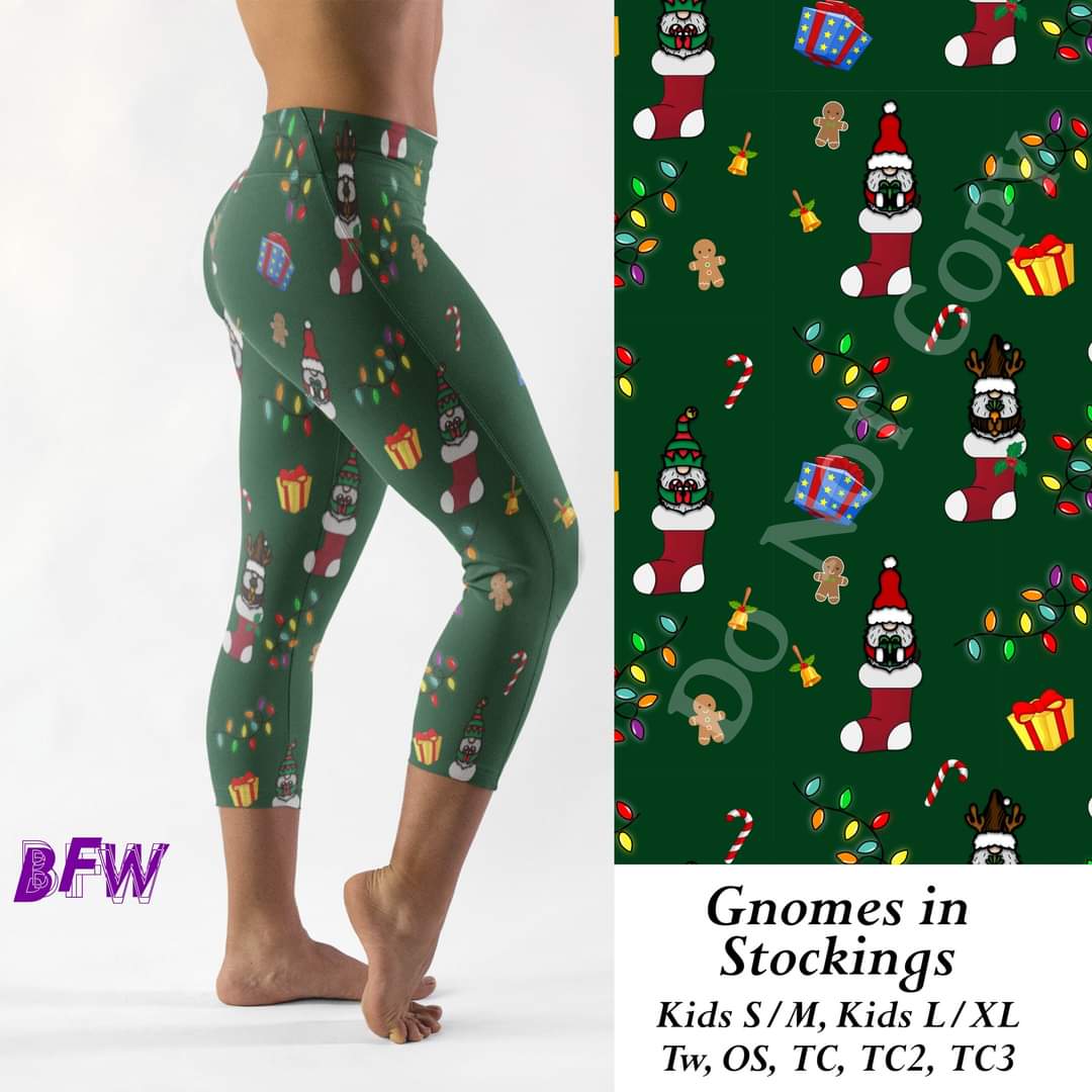 Gnomes in Stockings leggings and skorts with pockets