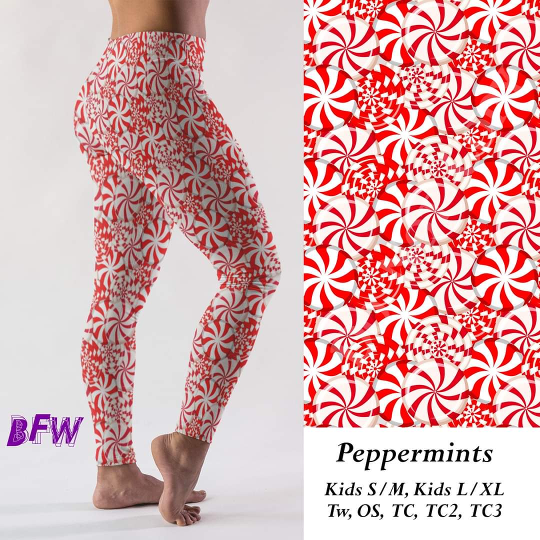 Peppermint leggings, capris, loungers, and joggers