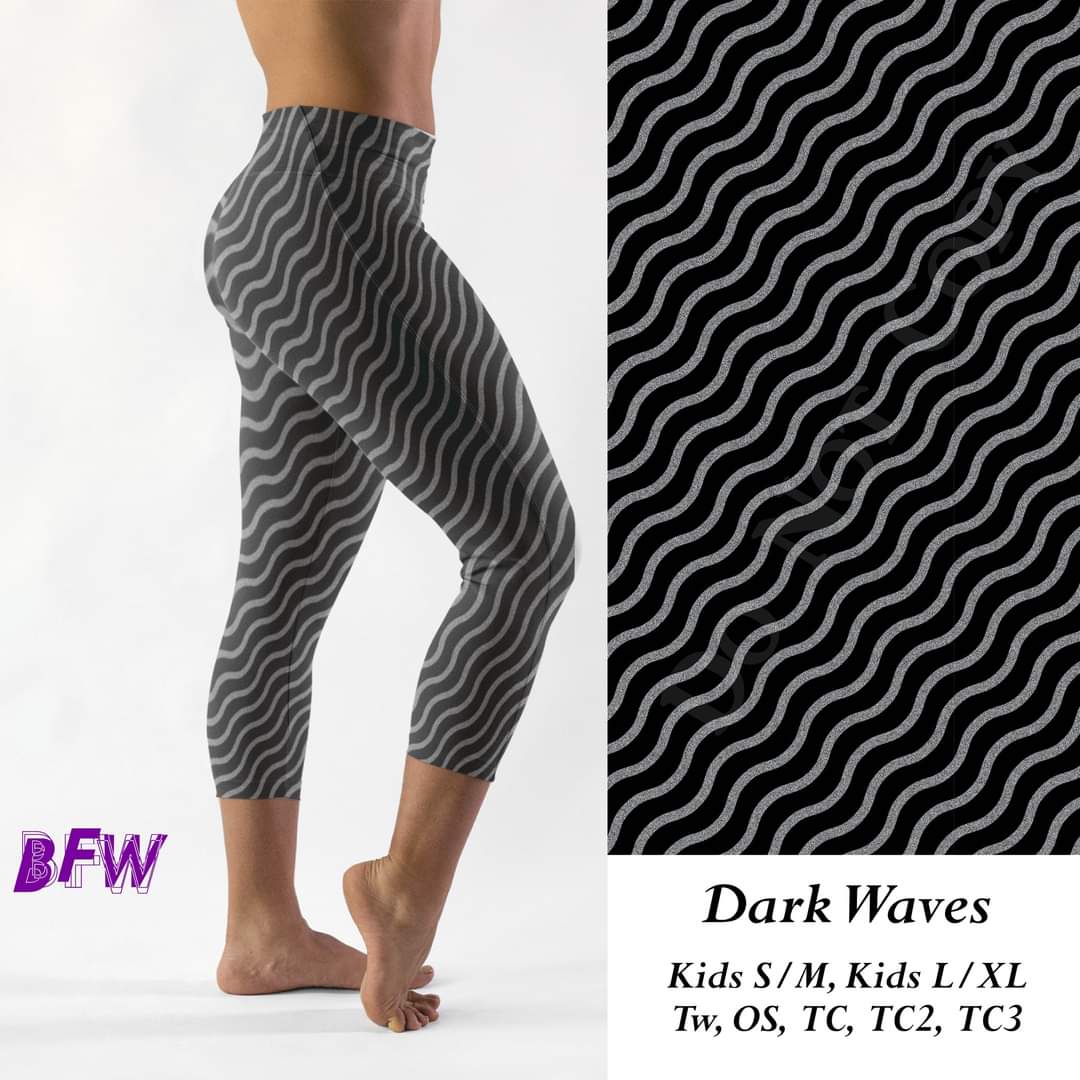 Dark Waves Capris and Loungers