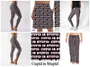 Load image into Gallery viewer, Cupid is Stupid leggings with pockets.