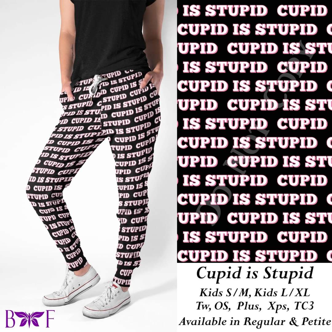 Cupid is Stupid leggings with pockets