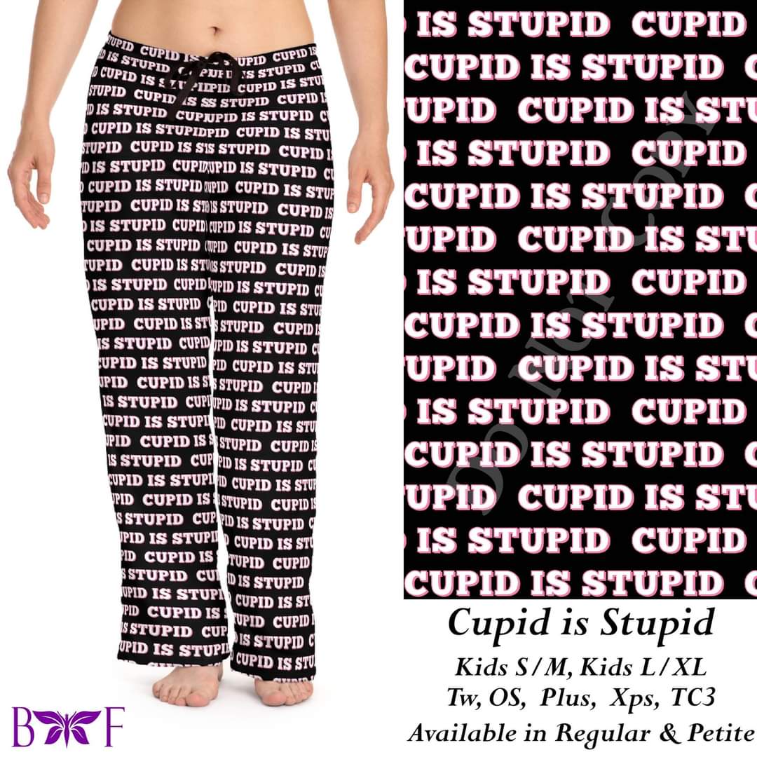 Cupid is Stupid leggings with pockets