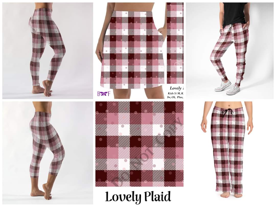 Lovely Plaid joggers