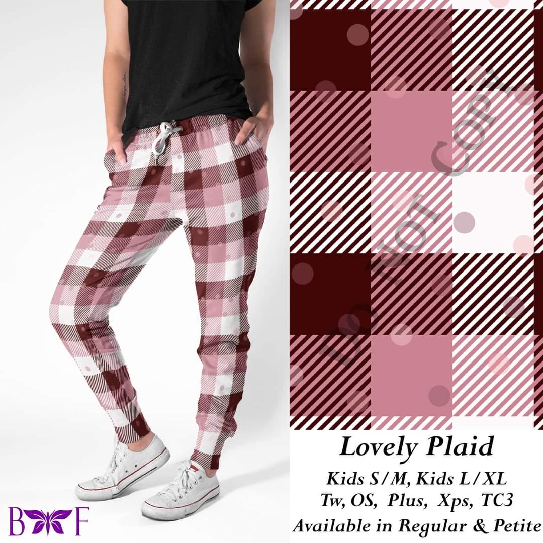 Lovely Plaid joggers