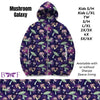 Load image into Gallery viewer, Mushroom galaxy zip up hoodie without sherpa fleece lining