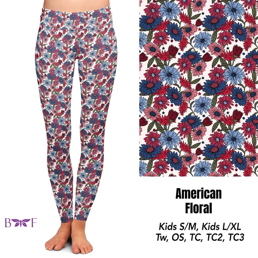 American Floral Capris, Shorts