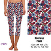 Load image into Gallery viewer, American Floral Capris, Shorts