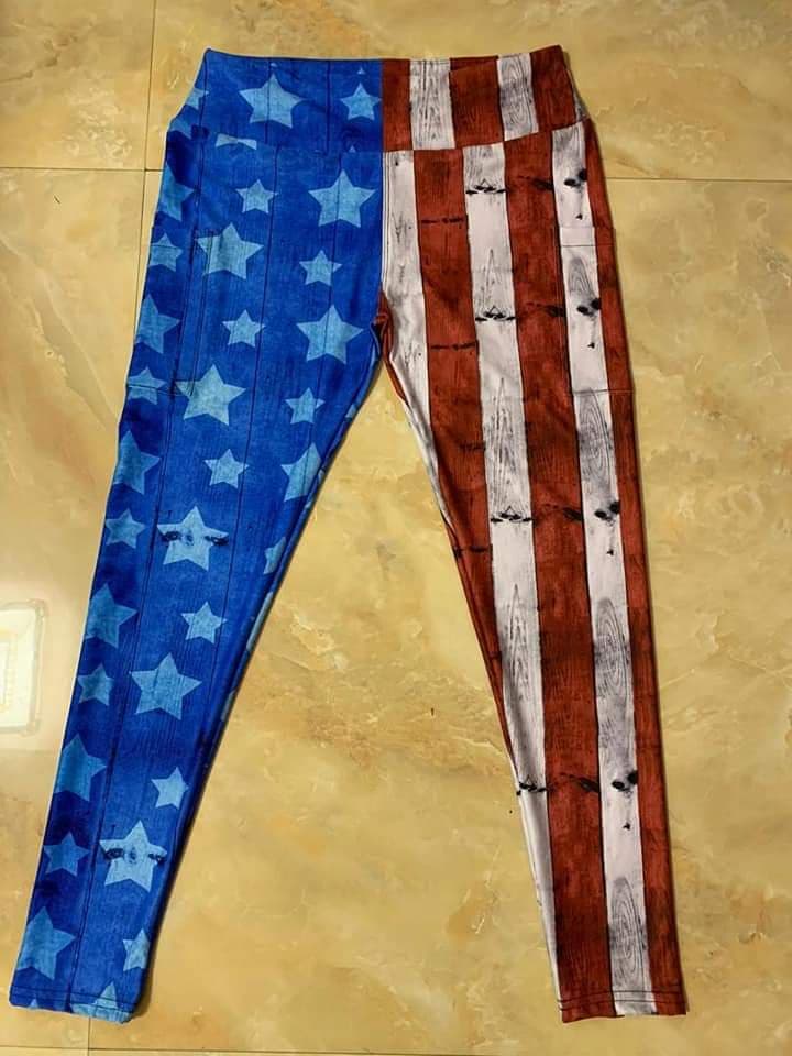 Stars & Stripes Leggings with pockets