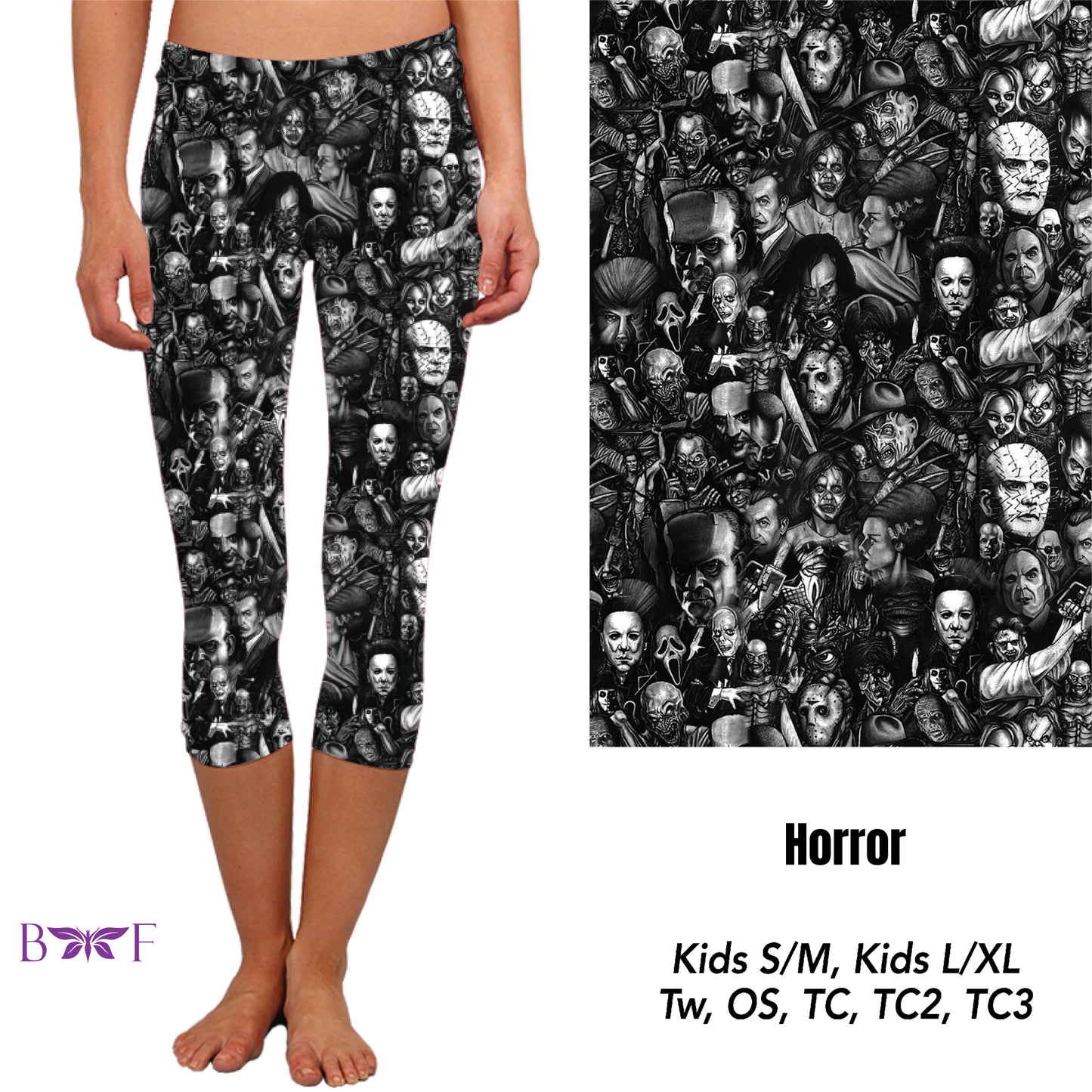 Horror leggings with pockets