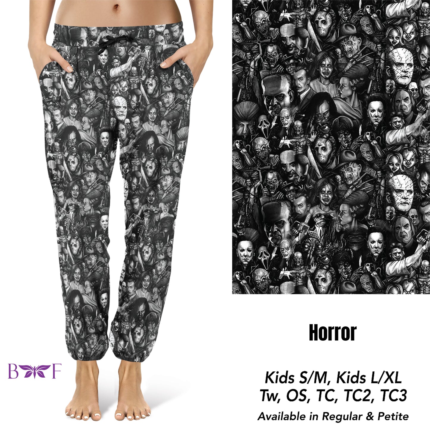 Horror leggings with pockets