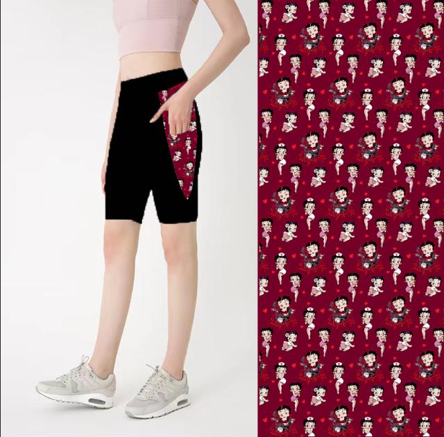 Boop Designer leggings, capris & shorts with pockets.