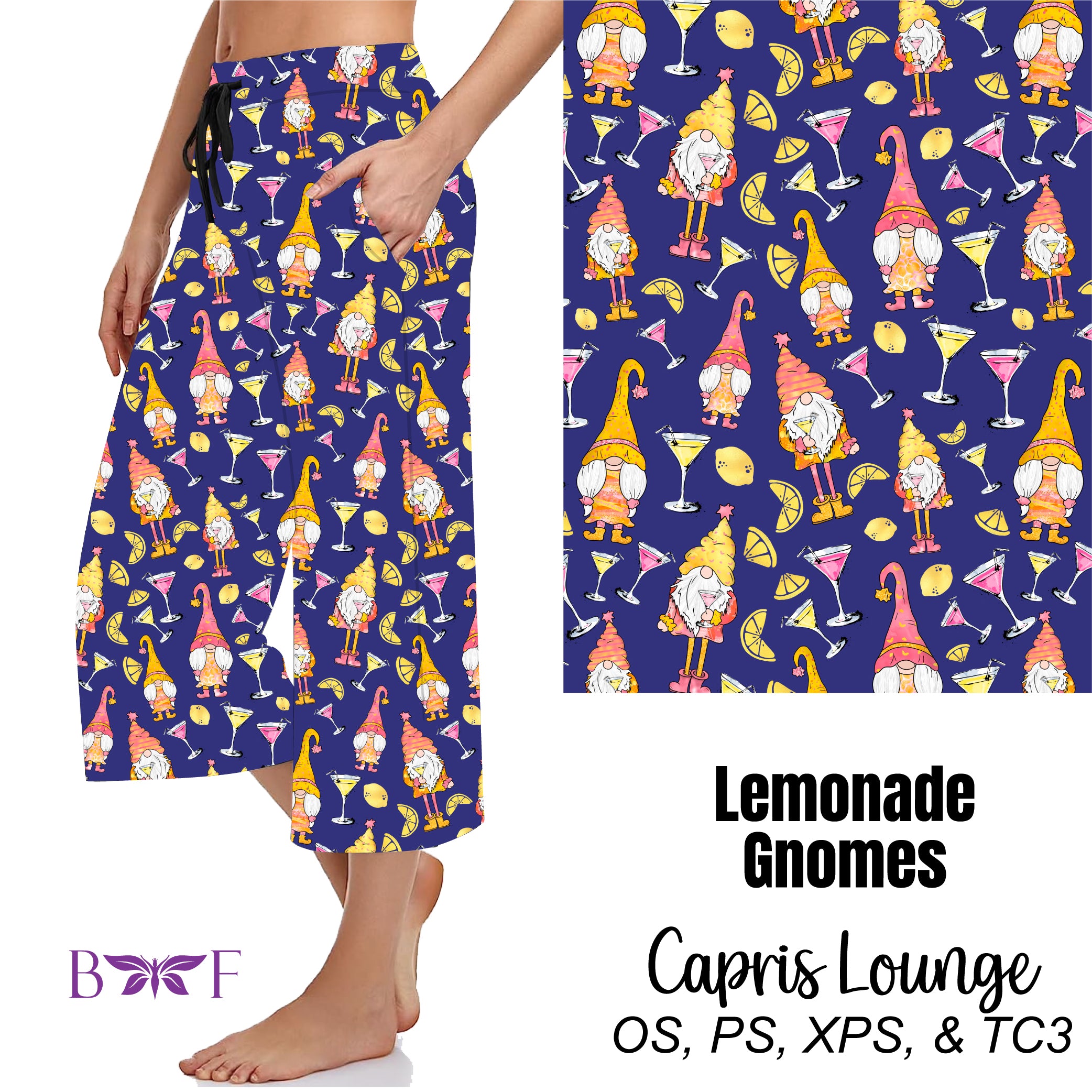Lemonade Gnomes Capris