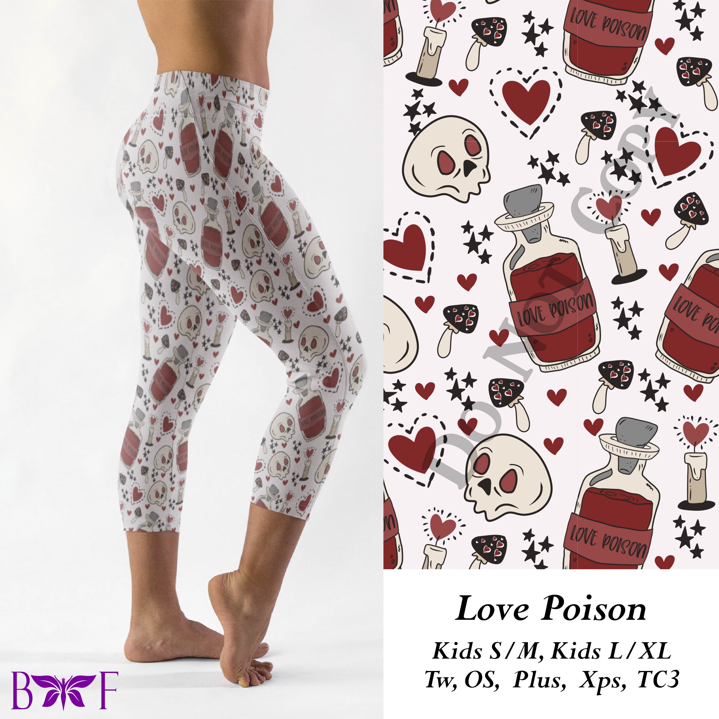 Love Poison leggings with pockets.