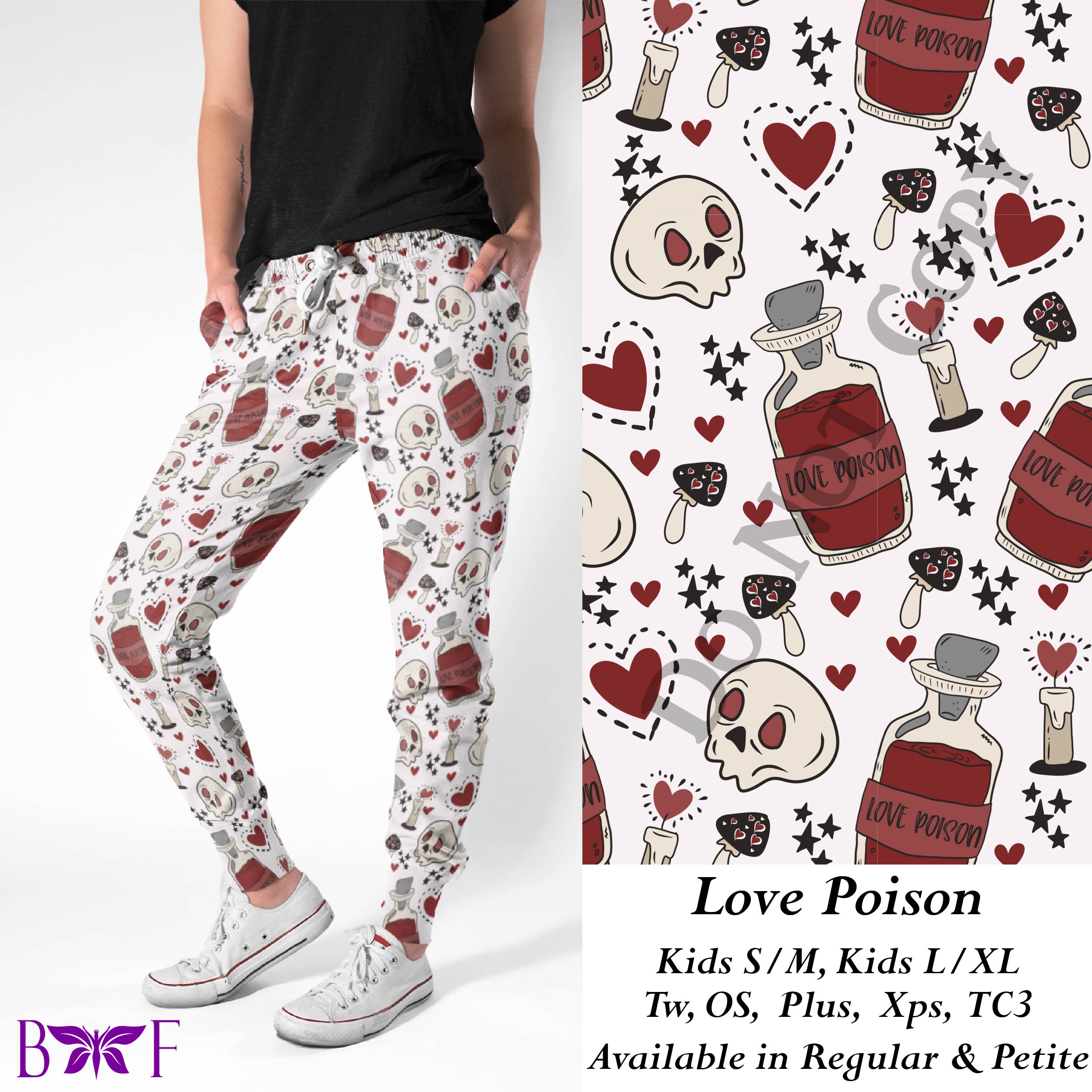 Love Poison leggings with pockets.