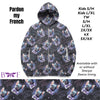 Pardon my french  zip up hoodie without sherpa fleece lining