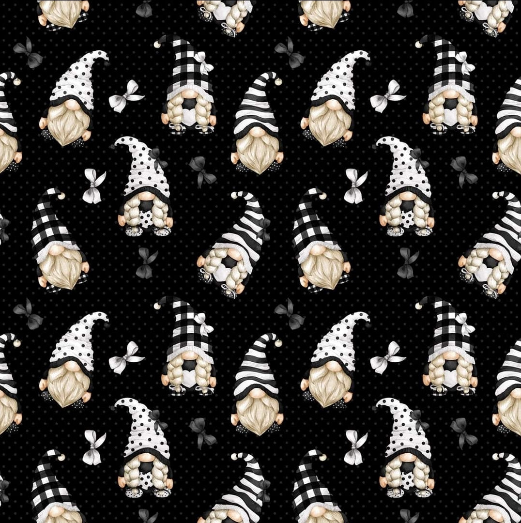 Black and White Gnomes leggings