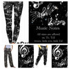 Load image into Gallery viewer, Musical Notes leggings, capris, lounge pants and joggers