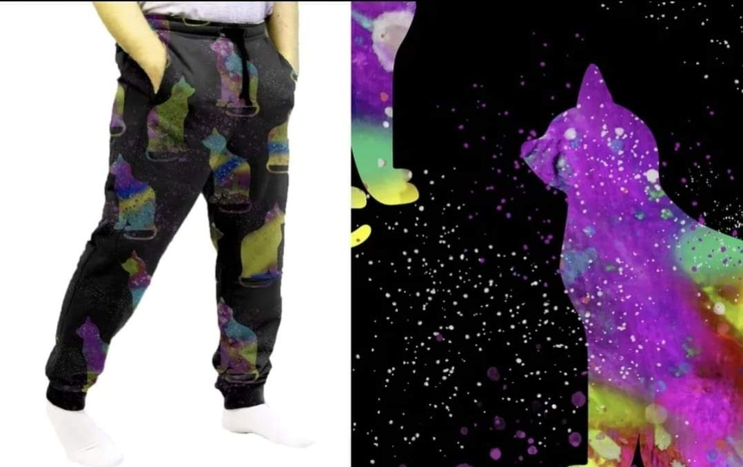 Galaxy Cat Leggings, Capris, Lounge Pants and Joggers