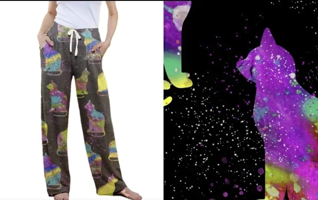 Galaxy Cat Leggings, Capris, Lounge Pants and Joggers