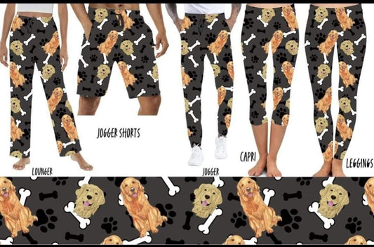 Golden Retriever capris and leggings with pockets