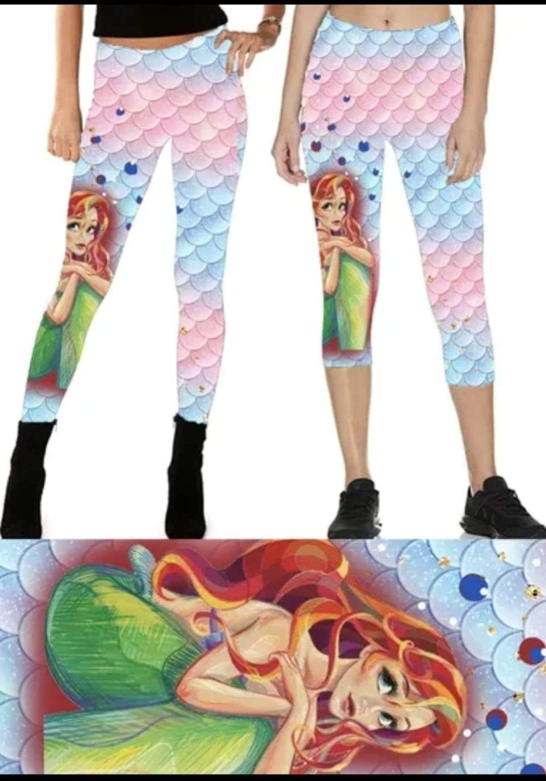 Mermaid Scales leggings and shorts