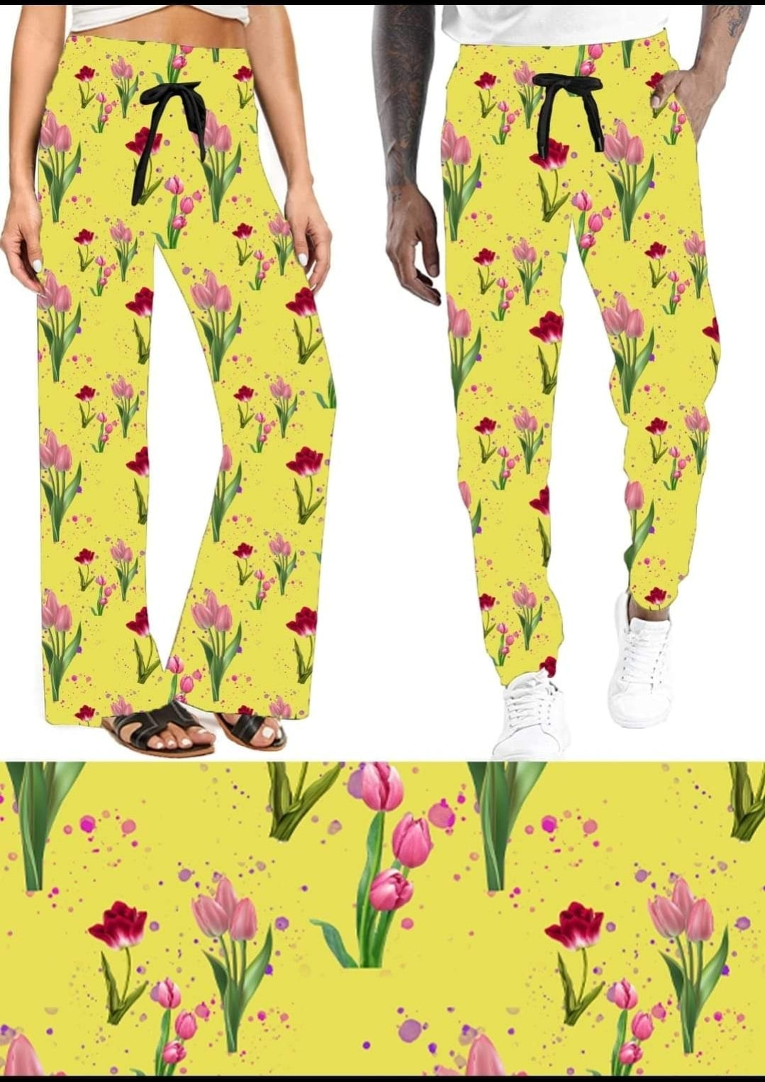 Tulips Leggings and capris with pockets