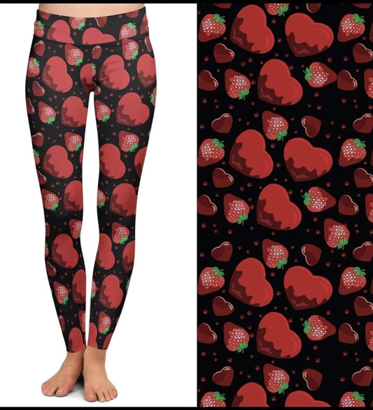 Strawberry Delight Leggings and lounge pants with pockets