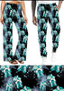 Load image into Gallery viewer, Teal Gnome Cancer Awareness leggings and capris