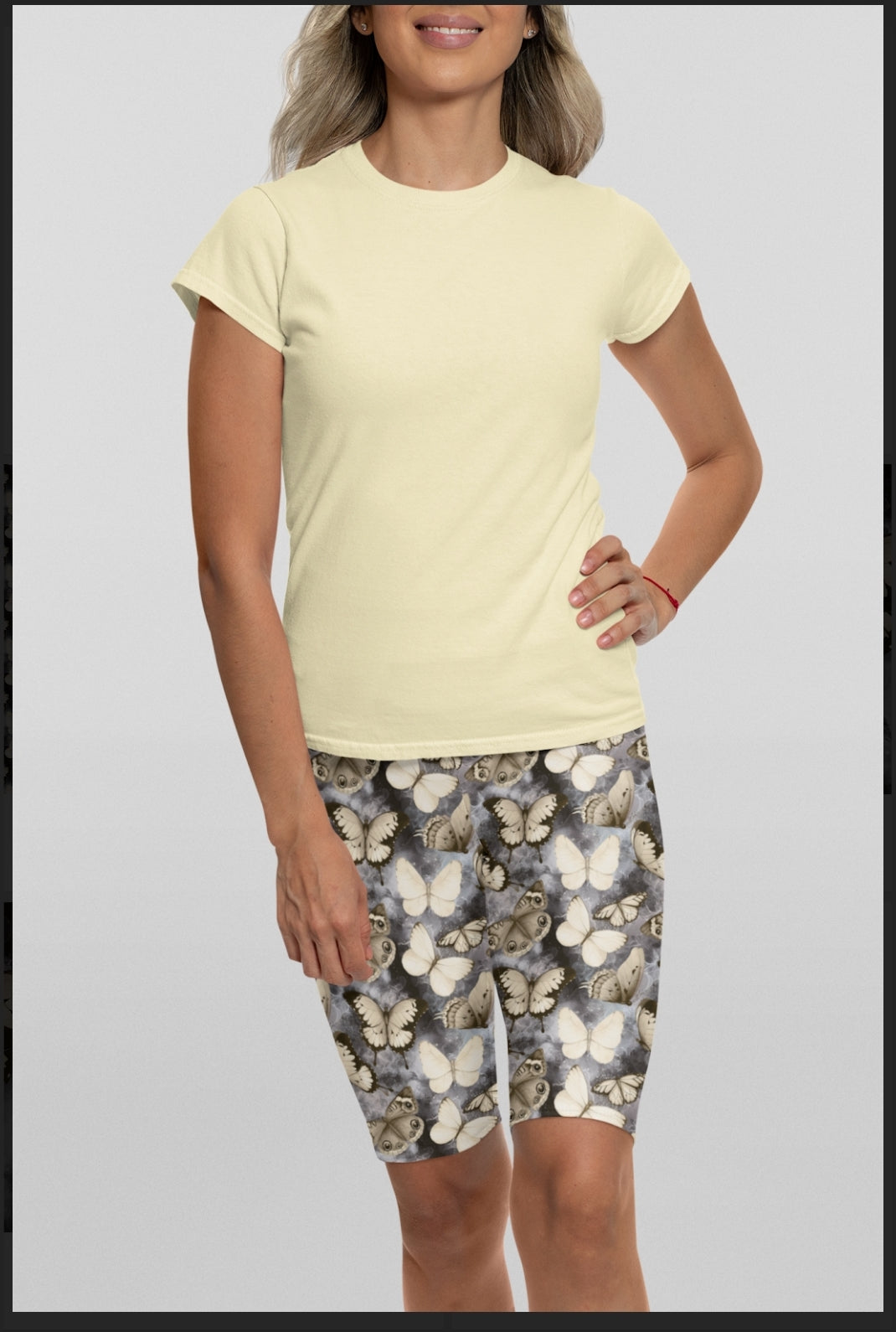 Golden Butterfly  Leggings, Capri Lounge Pants / Joggers and jogger shorts 4"-7"