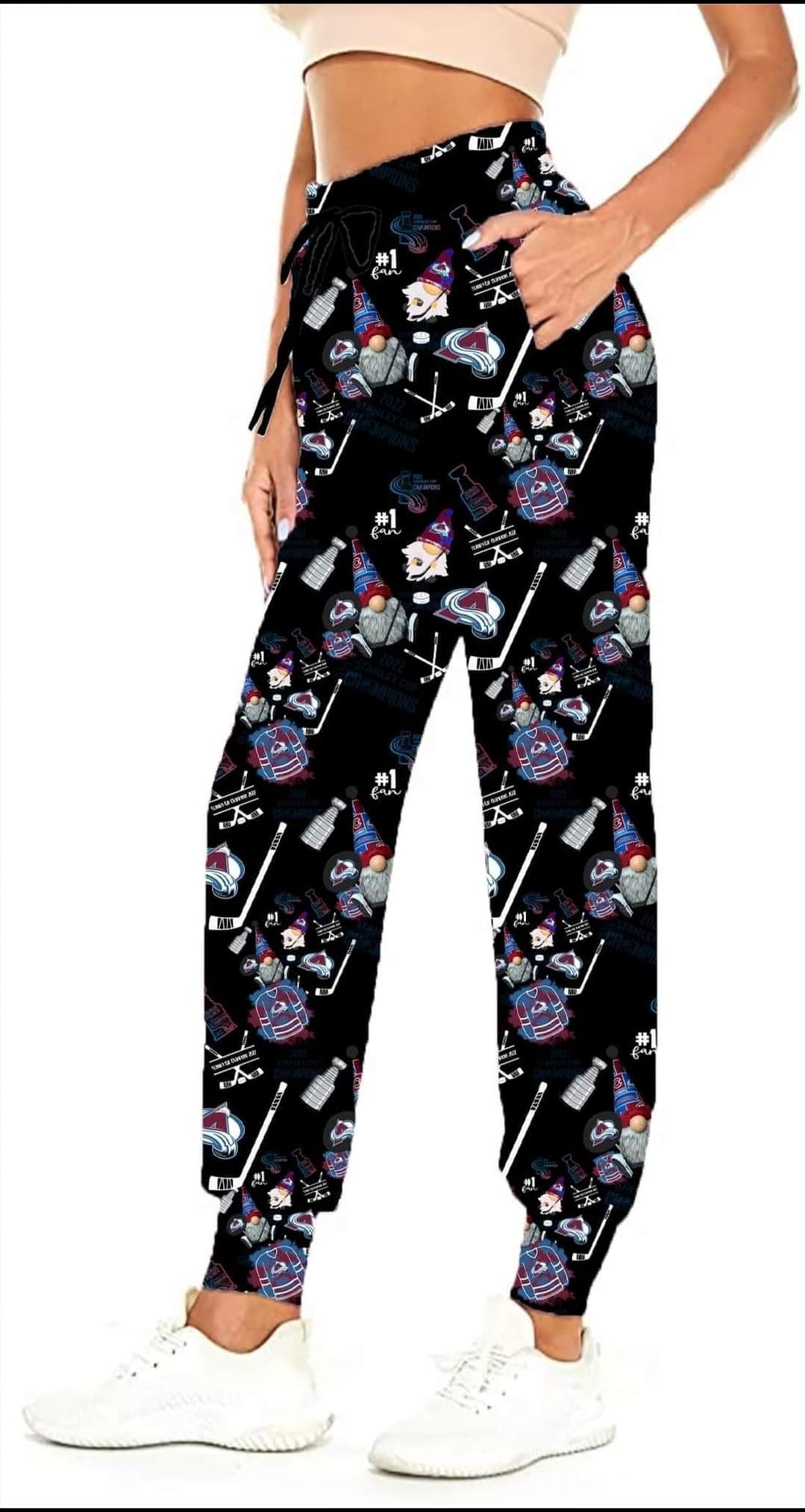 Hockey Champs Leggings, Capris, Joggers, and Loungers; kids & adults