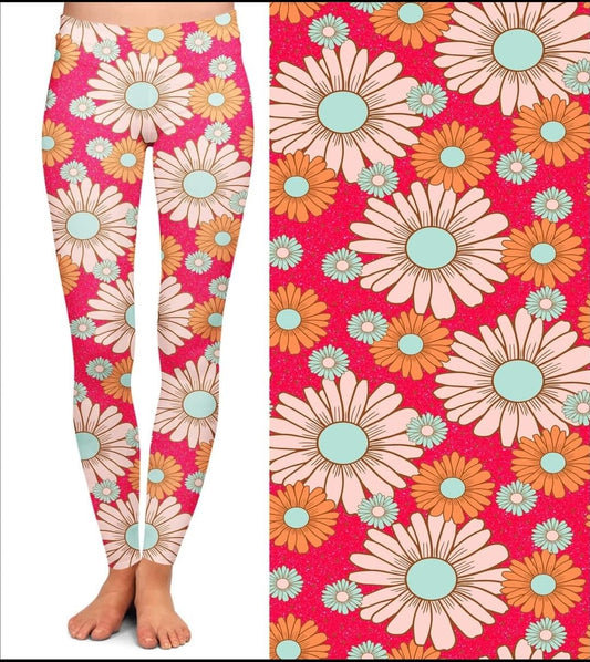 Groovy Daisy Leggings and Capris