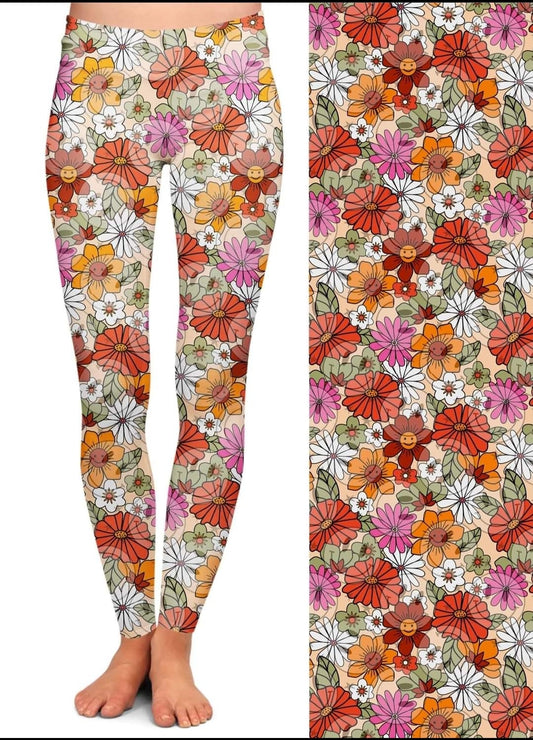 Earthly Daisy Leggings with pockets