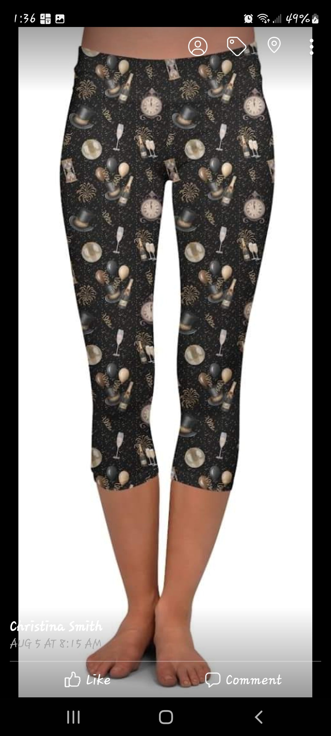 Happy NY Leggings and Capris