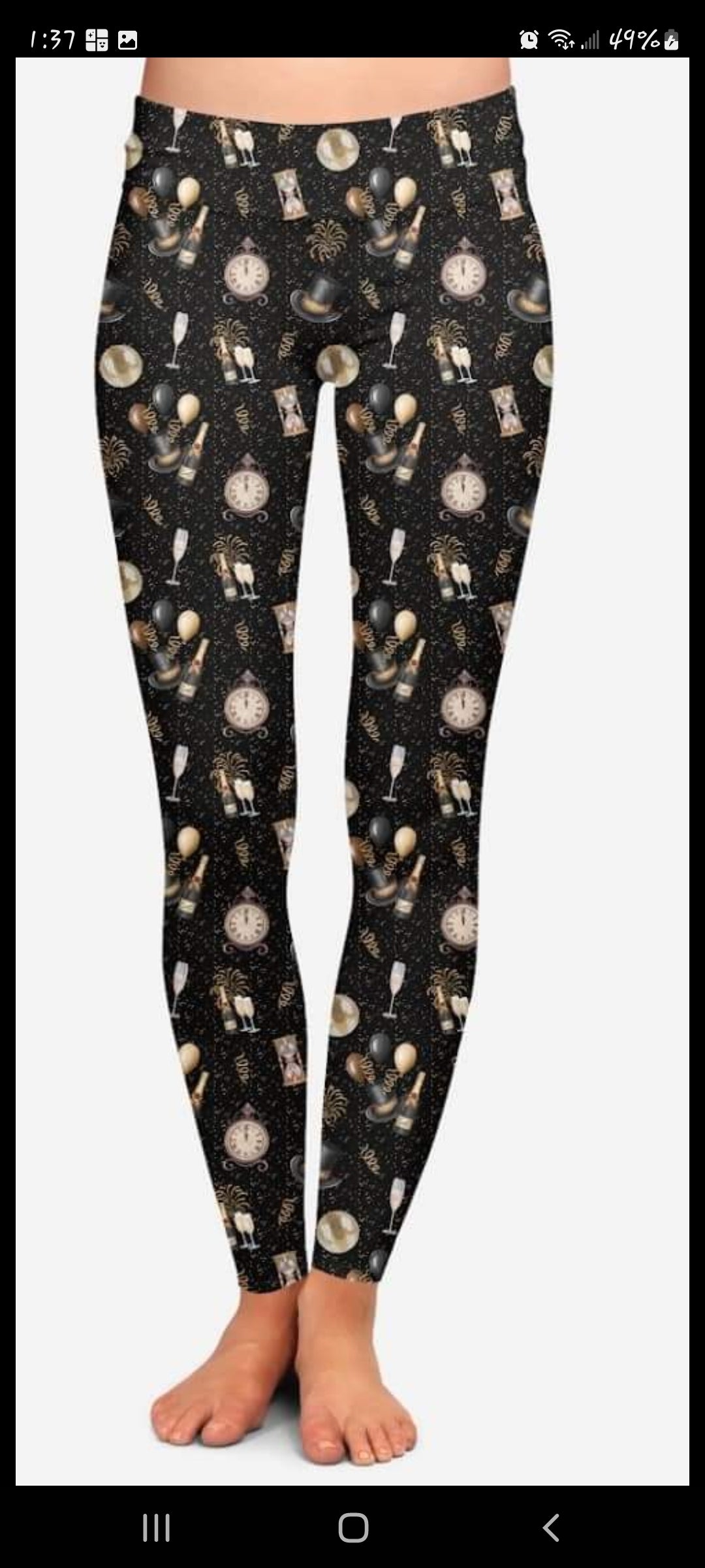 Happy NY Leggings and Capris