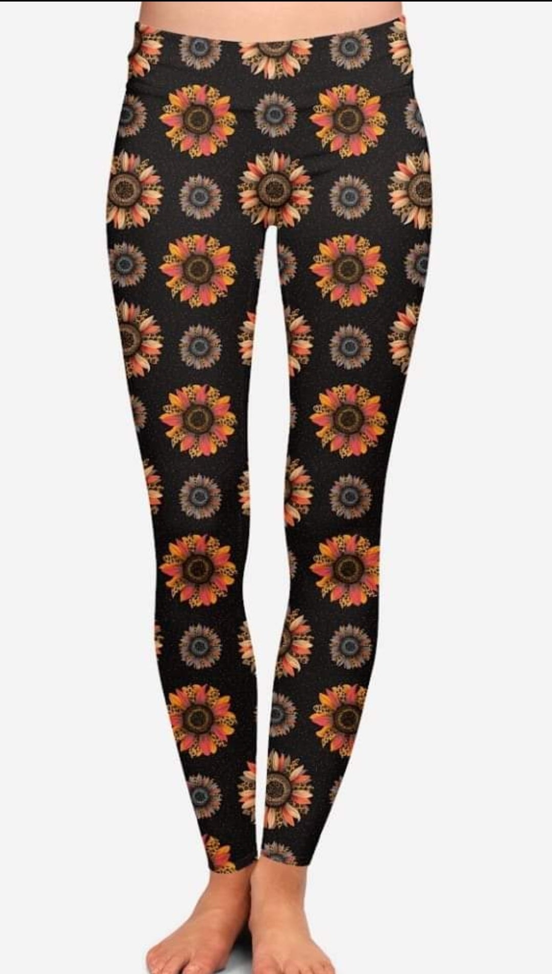 Autumn Sunflowers leggings and lounge pants