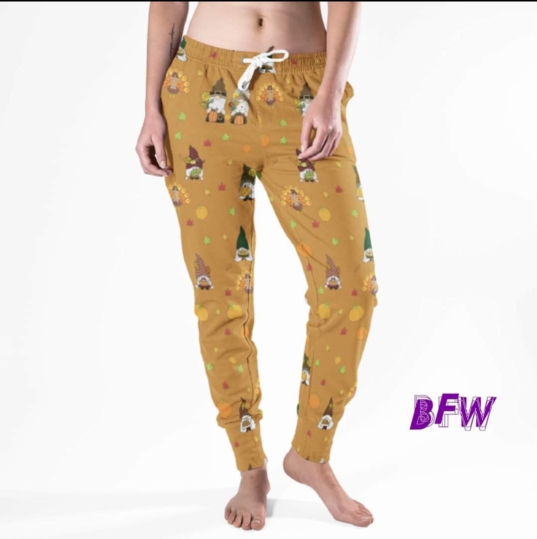 Fall Gnome leggings, Capris, and Lounge Pants with pockets