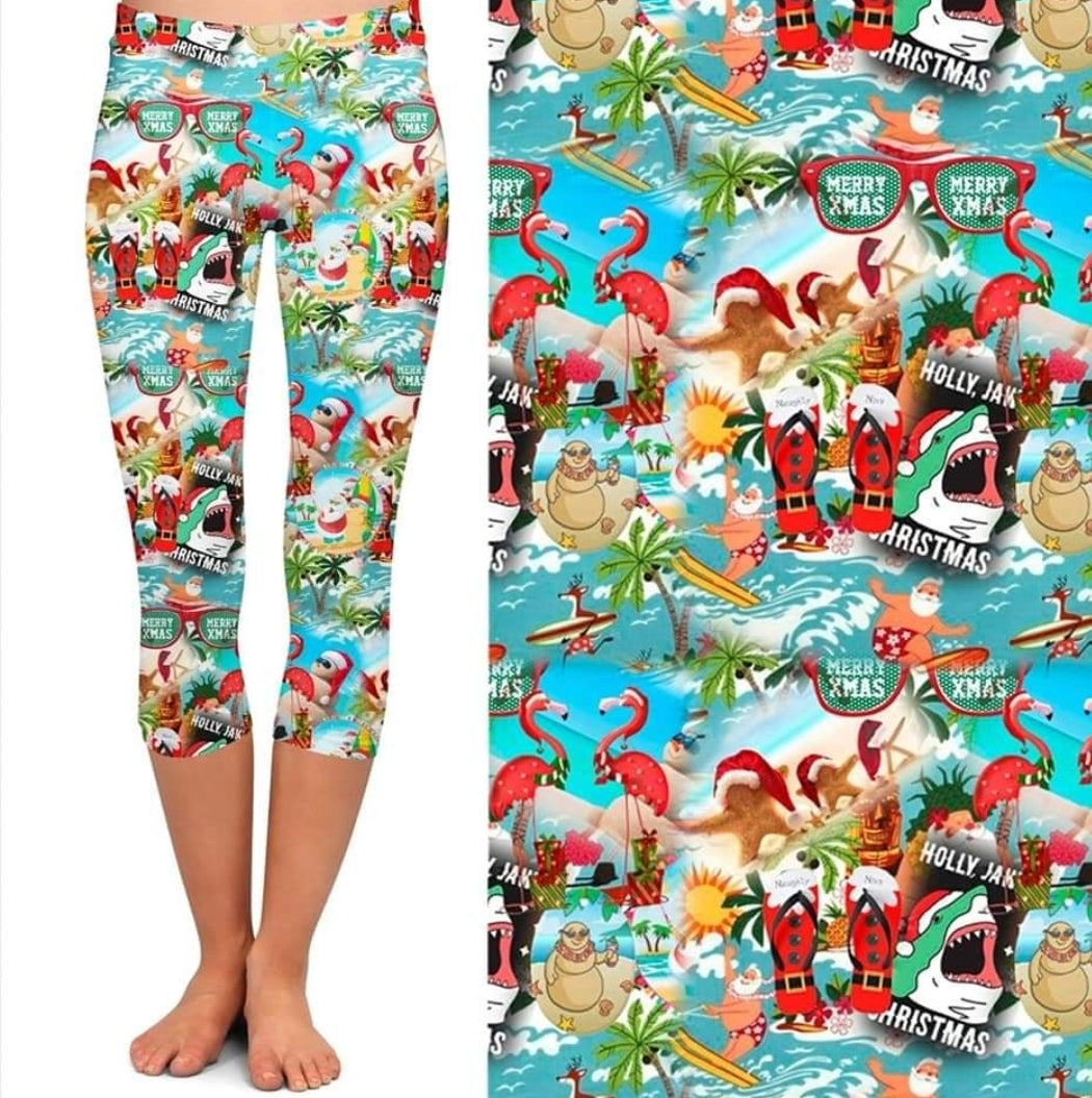 Summer Christmas leggings, Capris, loungers, joggers, and Skorts