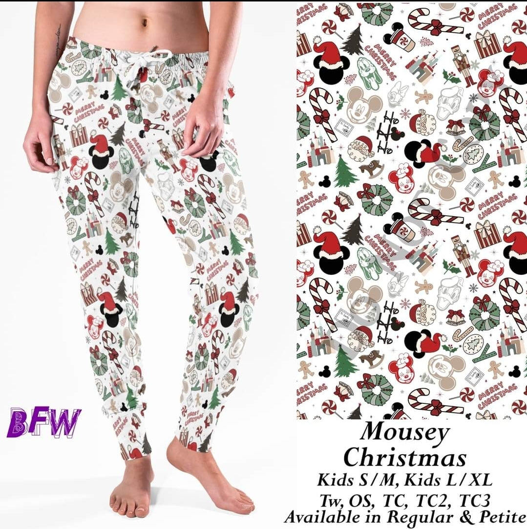 Mousey Christmas leggings and capris