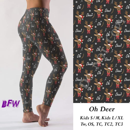 Oh deer! leggings with pockets