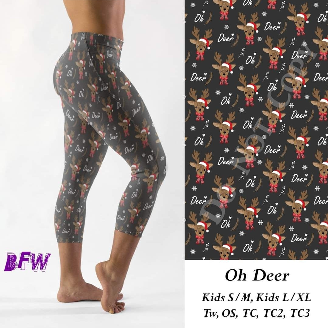 Oh deer! leggings with pockets