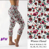Winter floral leggings and capris