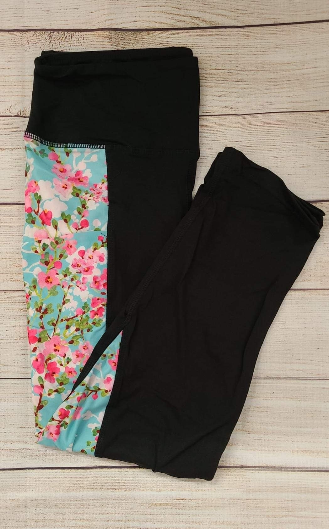 Victorian Floral designer  capris and shorts with pockets