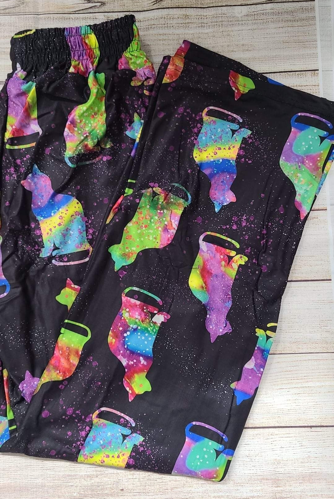 Galaxy Cat Leggings, Capris, Lounge Pants and Joggers